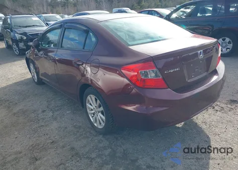 2012 Honda Civic Ex from USA, damaged, VIN 19XFB2F80CE358515